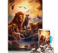 1000 Piece Jigsaw Puzzles for Adults & Teens African Animals 1000 Piece Puzzle,Family Educational Games Home Decoration Gift 38x26cm