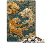 1000 Piece Jigsaw Puzzles for Adults & Teens Ancient Tiger for And 14 Years And over Impossible Game Christmas Birthday Gift 50x75cm