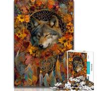 1000 Piece Jigsaw Puzzles for Adults & Teens Animal Wolf Adult Puzzles,Fun Games Wall Decoration Unique Birthday And Xmas Gifts (size 38x26cm)