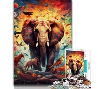 1000 Piece Jigsaw Puzzles for Adults & Teens Animal World,Stress Reliever Staycation Kill Time Enhance Love between Couples (38x26cm)