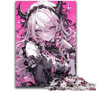 1000 Piece Jigsaw Puzzles for Adults & Teens Anime Demon Girl Challenging Game And Family Play A Work of Art for Age 14 50x75cm