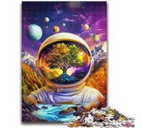1000 Piece Jigsaw Puzzles for Adults & Teens Astronaut Mountains Educational Family Game Is Ideal As Gifts for The Whole Family for 14+ 50x75cm