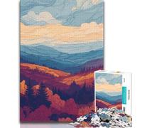 1000 Piece Jigsaw Puzzles for Adults & Teens Autumn Mountains,Challenging Game for Is Ideal As A Gift for The Whole Family 38x26cm
