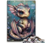 1000 Piece Jigsaw Puzzles for Adults & Teens Baby Dragon Challenging Game And Family Play A Work of Art for Age 14 50x75cm