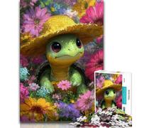 1000 Piece Jigsaw Puzzles for Adults & Teens Baby Turtle Teenager Jigsaw,Stress Reliever Staycation Kill Time Home Decoration Toys (size 38x26cm)