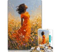 1000 Piece Jigsaw Puzzles for Adults & Teens Beautiful Indian Woman, Educational Toys,Artists Collection, Fine Art for Age 14 Years Up 38x26cm