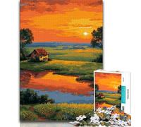 1000 Piece Jigsaw Puzzles for Adults & Teens Beautiful Sunrise 1000 Piece Puzzle,Family Educational Games Home Decoration Gift 38x26cm