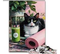 1000 Piece Jigsaw Puzzles for Adults & Teens Black Cat, Suitable for People Aged 14 And Above Challenging To Complete But Fun And Humorous Great Gift (Size 26x38cm)