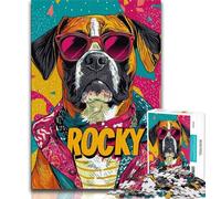 1000 Piece Jigsaw Puzzles for Adults & Teens Boxer Dog,Challenging Game Toys Wall Decoration Unique Birthday And Xmas Gifts (38x26cm)
