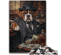 1000 Piece Jigsaw Puzzles for Adults & Teens Boxer Dog Drinking for And 14 Years And over Interesting Stress Reduction Gifts for Friends And Family 26x38cm