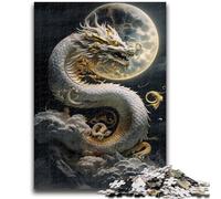 1000 Piece Jigsaw Puzzles for Adults & Teens Brave Dragon Suitable for Ages 14 And Up Family Games Deal As Gifts for The Whole Family 38x26cm