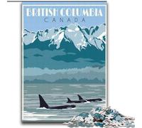 1000 Piece Jigsaw Puzzles for Adults & Teens British Columbia Canada Family Game Stress Reliever Difficult Challenge Secret Santa Gifts (38x52cm) 1000pcs