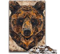1000 Piece Jigsaw Puzzles for Adults & Teens Brown Bear Teenager Puzzles,Challenging Game for Is Ideal As A Gift for The Whole Family (38x26cm)