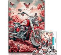 1000 Piece Jigsaw Puzzles for Adults & Teens Butterfly Motorcycle Adult Puzzles,Fun Games Wall Decoration Unique Birthday And Xmas Gifts (size 38x26cm)