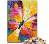 1000 Piece Jigsaw Puzzles for Adults & Teens Butterfly Oil Painting Puzzles for Adults,Learning Educational Toys Family Games Unique Birthday And Gifts (38x26cm)