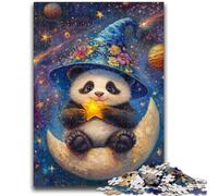 1000 Piece Jigsaw Puzzles for Adults & Teens Cartoon Panda Wizard Educational Family Game Is Ideal As Gifts for The Whole Family for 14+ 50x75cm