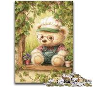 1000 Piece Jigsaw Puzzles for Adults & Teens Cartoon Teddy Bear Educational Family Game Is Ideal As Gifts for The Whole Family for 14+ 38x26cm