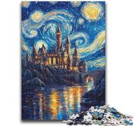 1000 Piece Jigsaw Puzzles for Adults & Teens Castle Under The Stars Educational Games DIY Toys for Is Ideal As A Gift for The Whole Family 26x38cm