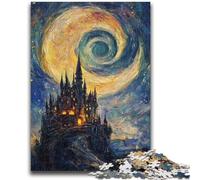 1000 Piece Jigsaw Puzzles for Adults & Teens Castle Under The Stars for And 14 Years And over Interesting Stress Reduction Gifts for Friends And Family 50x75cm