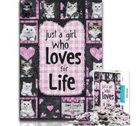 1000 Piece Jigsaw Puzzles for Adults & Teens Cat Lovers,Challenging Game for Is Ideal As A Gift for The Whole Family (38x26cm)