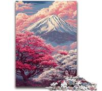 1000 Piece Jigsaw Puzzles for Adults & Teens Cherry Blossom Mount Fuji 1000 Pieces for Adults,Fun Present & Activity for Home,Toy for Rainy Days (38x26cm)