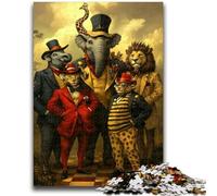 1000 Piece Jigsaw Puzzles for Adults & Teens Circus Animals Suitable for Ages 14 And Up Family Games Deal As Gifts for The Whole Family 50x75cm