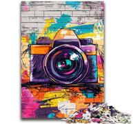 1000 Piece Jigsaw Puzzles for Adults & Teens Color Camera Adult Jigsaw,Family Educational Games Home Decoration Gift (38x26cm)