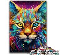 1000 Piece Jigsaw Puzzles for Adults & Teens Colorful Art Lynx Puzzles for Teenagers,learning Educational for Is Ideal As A Gift for The Whole Family (26x38cm)