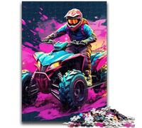 1000 Piece Jigsaw Puzzles for Adults & Teens Colorful Art Mountain Bike Puzzles for Teenagers,learning Educational for Is Ideal As A Gift for The Whole Family (50x75cm)