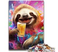 1000 Piece Jigsaw Puzzles for Adults & Teens Colorful Art Sloth 1000 Piece Puzzle,Family Educational Games Home Decoration Gift (50x75cm)