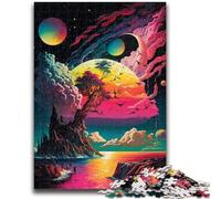 1000 Piece Jigsaw Puzzles for Adults & Teens Colorful Planet Exploding Educational Family Game Is Ideal As Gifts for The Whole Family for 14+ 38x26cm
