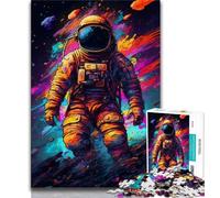 1000 Piece Jigsaw Puzzles for Adults & Teens Colourful Astronauts,Help The Brain Exercise Addictive Toys to Cultivate Patience Gift For Birthdays 75x50cm