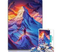 1000 Piece Jigsaw Puzzles for Adults & Teens Colourful Beautiful Mountains Teenager Jigsaw,Stress Reliever Staycation Kill Time Home Decoration Toys (size 38x26cm)