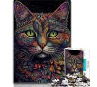 1000 Piece Jigsaw Puzzles for Adults & Teens Colourful Space Cats 1000 Piece Puzzle,Birthday Present, Gifts, Wall Art for Ages 14+ (size 75x50cm)