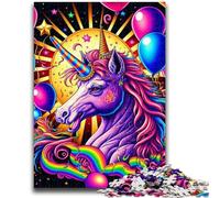 1000 Piece Jigsaw Puzzles for Adults & Teens Colourful Unicorns Challenging Game And Family Play A Work of Art for Age 14 50x75cm