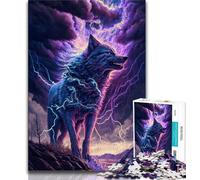 1000 Piece Jigsaw Puzzles for Adults & Teens Cosmic Nebula Wolf 1000 Piece Jigsaw,Educational Stress Relief Toy Great Gifts And Toys (size 38x26cm)