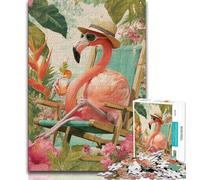 1000 Piece Jigsaw Puzzles for Adults & Teens Cow And Chicken,Stress Reliever Staycation Kill Time Enhance Love between Couples (75x50cm)