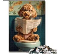 1000 Piece Jigsaw Puzzles for Adults & Teens Cute Goldendoodle Staycation Kill Time with Matching Poster And Trivia Sheet (size 26x38cm)