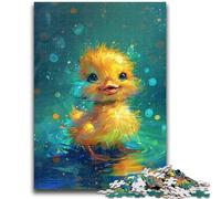 1000 Piece Jigsaw Puzzles for Adults & Teens Cute Little Yellow Duck for Ages 14 And over Fun Games Fun Activities at Home, Birthday Gifts, Travel Gifts 50x75cm