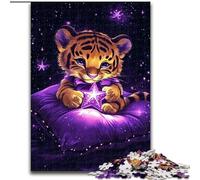1000 Piece Jigsaw Puzzles for Adults & Teens Cute Tiger, Toys Educational Games Stress Relieving Great Gifts And Toys (Size 50x75cm)