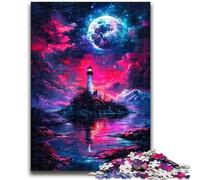 1000 Piece Jigsaw Puzzles for Adults & Teens Dengta Under The Blood Moon Artistic Wall Decor & Birthday Gift Idea for Friends, Home Office 50x75cm