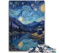 1000 Piece Jigsaw Puzzles for Adults & Teens Door Under The Night Sky Educational Games Home Decoration Birthday Present, Gifts for Age 14+ 50x75cm
