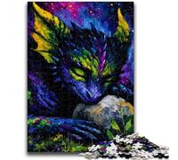 1000 Piece Jigsaw Puzzles for Adults & Teens Dragon And Earth Challenging Game And Family Play A Work of Art for Age 14 50x75cm