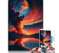 1000 Piece Jigsaw Puzzles for Adults & Teens Dreamy Sunset 1000 Piece Puzzle,family Fun Games Is Ideal As A Gift for The Whole Family (size 38x26cm)