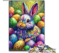 1000 Piece Jigsaw Puzzles for Adults & Teens Easter Bunny, Toys Educational Games Stress Relieving Great Gifts And Toys (Size 50x75cm)
