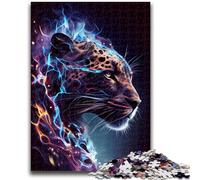 1000 Piece Jigsaw Puzzles for Adults & Teens Electrifying Leopard Educational Stress Relief Toy Secret Santa Gifts for Age 14 50x75cm
