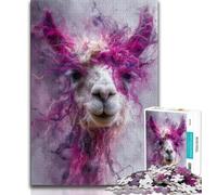 1000 Piece Jigsaw Puzzles for Adults & Teens Fantasy Alpaca 1000 Piece Puzzle,family Fun Games Is Ideal As A Gift for The Whole Family (size 75x50cm)