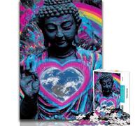 1000 Piece Jigsaw Puzzles for Adults & Teens Fantasy Buddha 1000 Pieces for Adults,Family Game Stress Reliever Difficult Challenge Suitable for Couples (size 38x26cm)