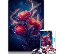 1000 Piece Jigsaw Puzzles for Adults & Teens Fantasy Rose 1000 Pieces for Adults,Decompressing Intellectual Educational Toy Perfect Decoration 38x26cm