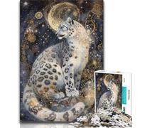 1000 Piece Jigsaw Puzzles for Adults & Teens Fantasy Snow Leopard 1000 Piece Jigsaw,for Challenging Toy Game And Family Play (size 75x50cm)